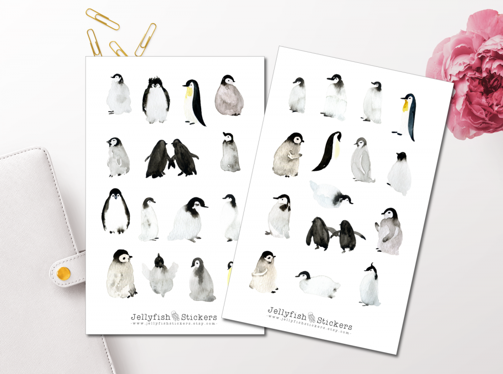 Pinguine Sticker Set